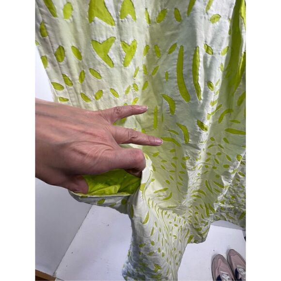 Diane Von Furstenberg Abatwa Green Spring Dress Size 10 - Picture 5 of 7
